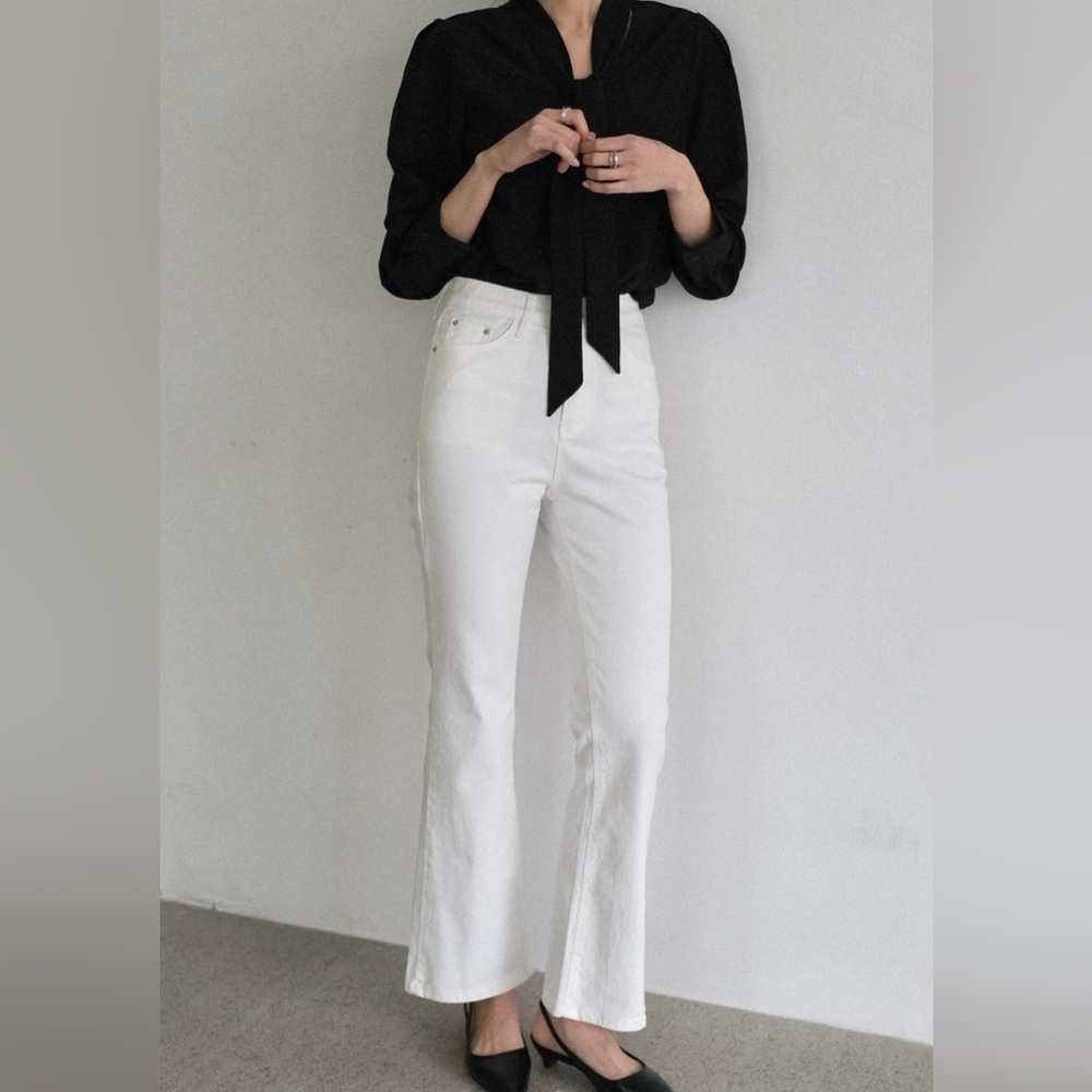 New-Cotton Pants with Hidden Banding